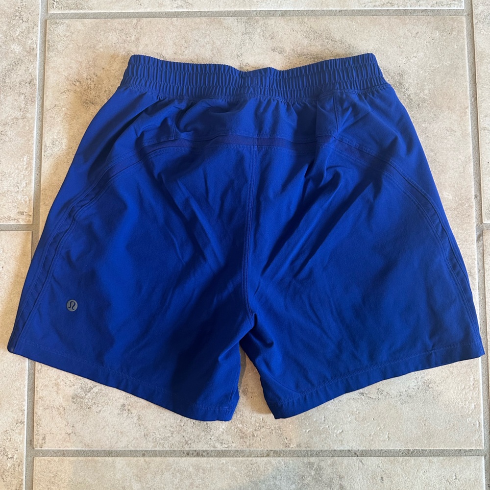 Mens lululemon Blue Pace Breaker Shorts
